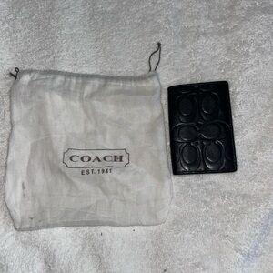 Coach Black Card Holder